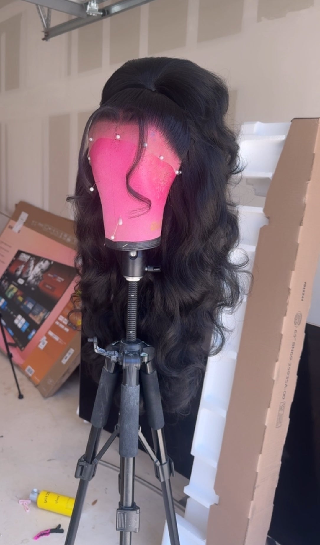 Black Half Up w/ Bangs