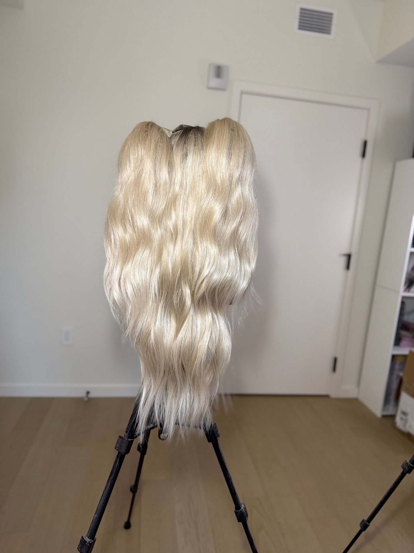Rooted Platinum Pigtails