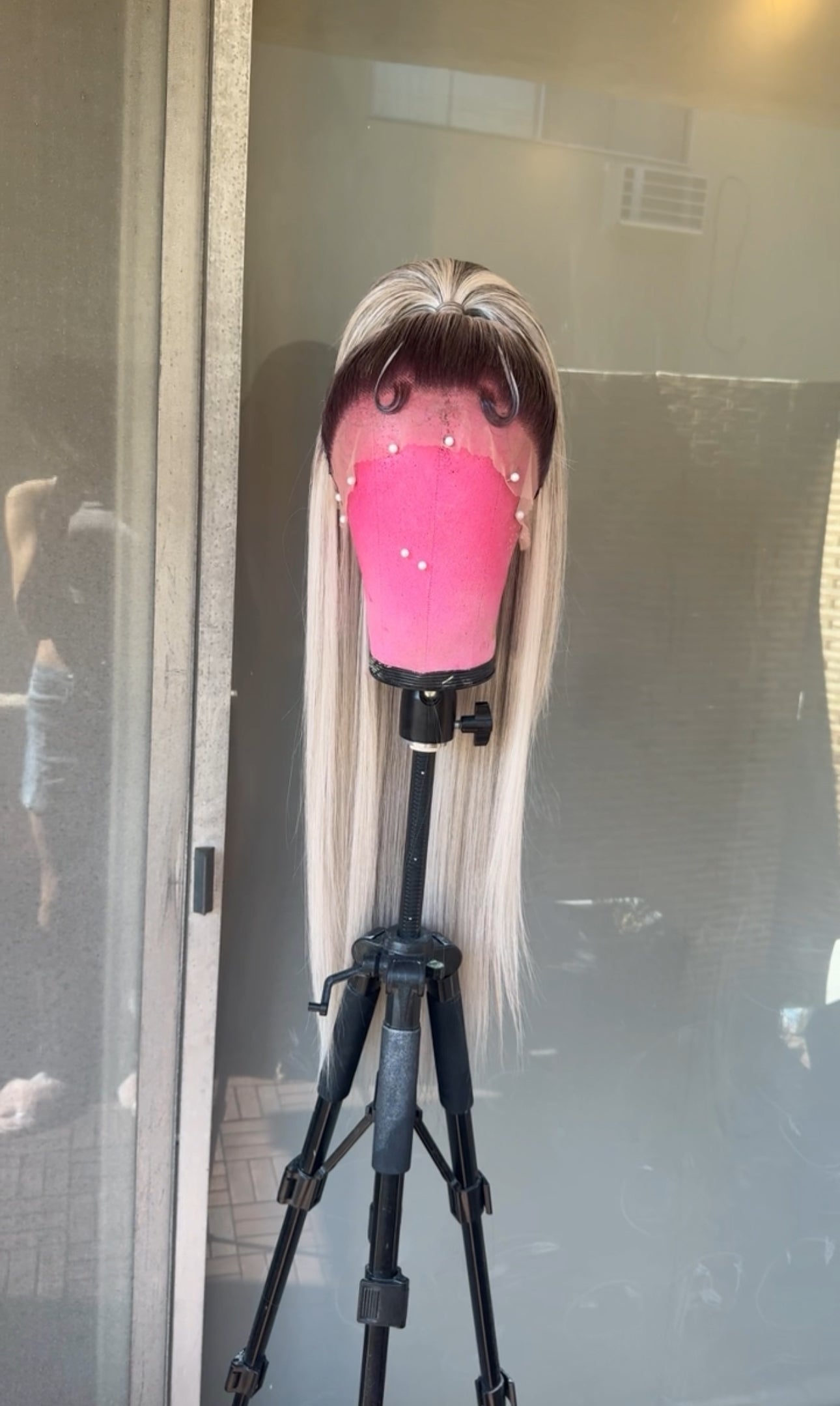 Rooted Half Up Platinum