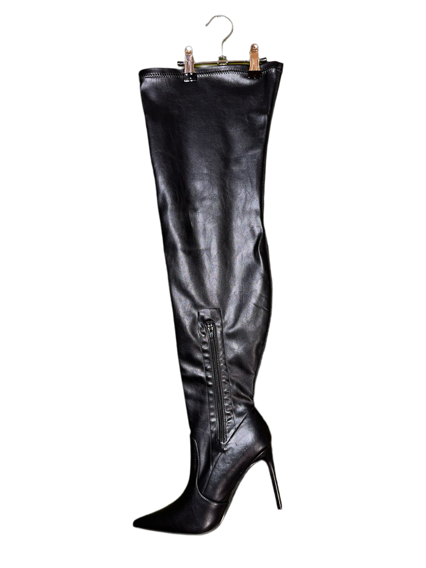 Black Thigh High Boots