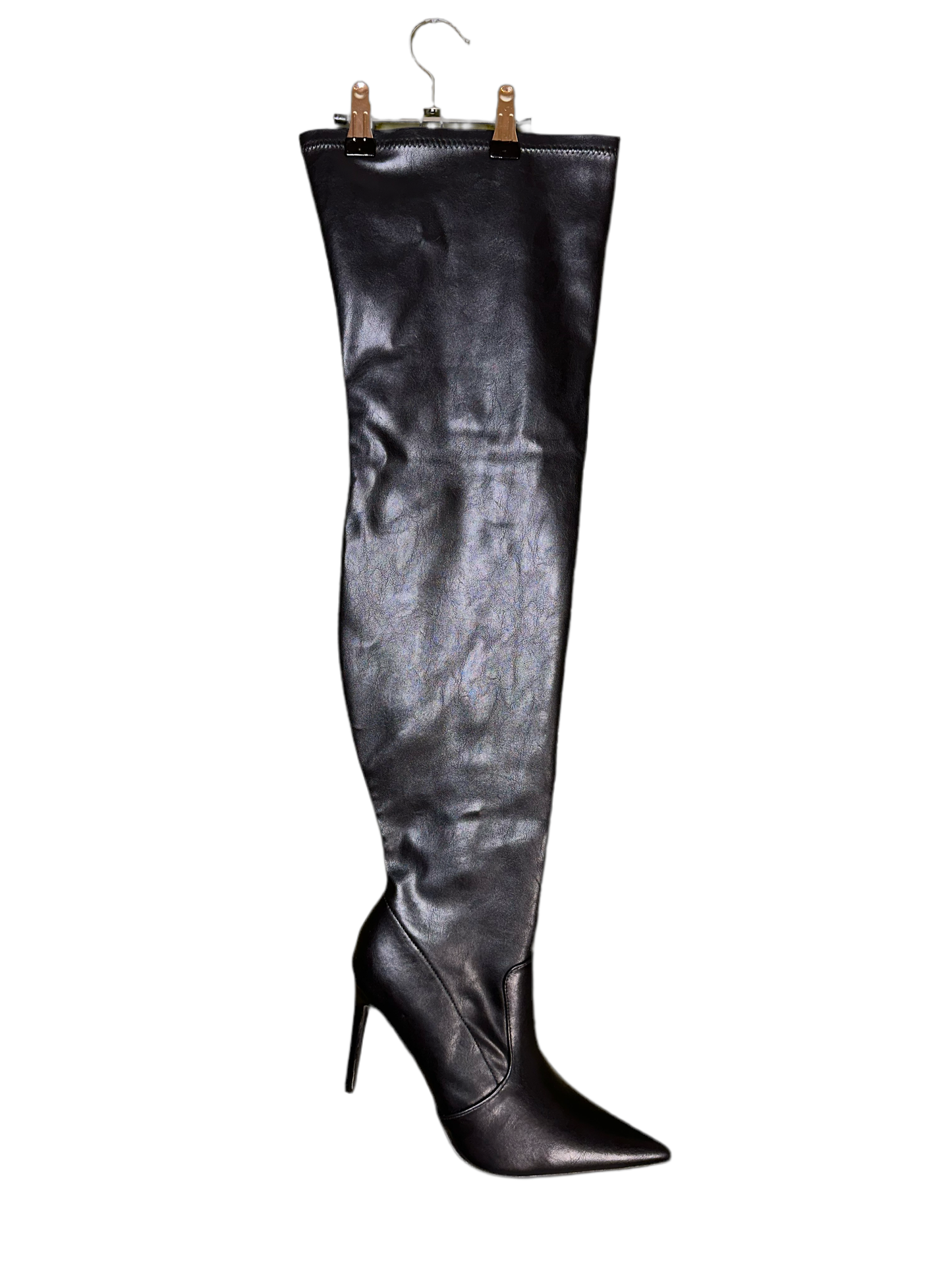 Black Thigh High Boots