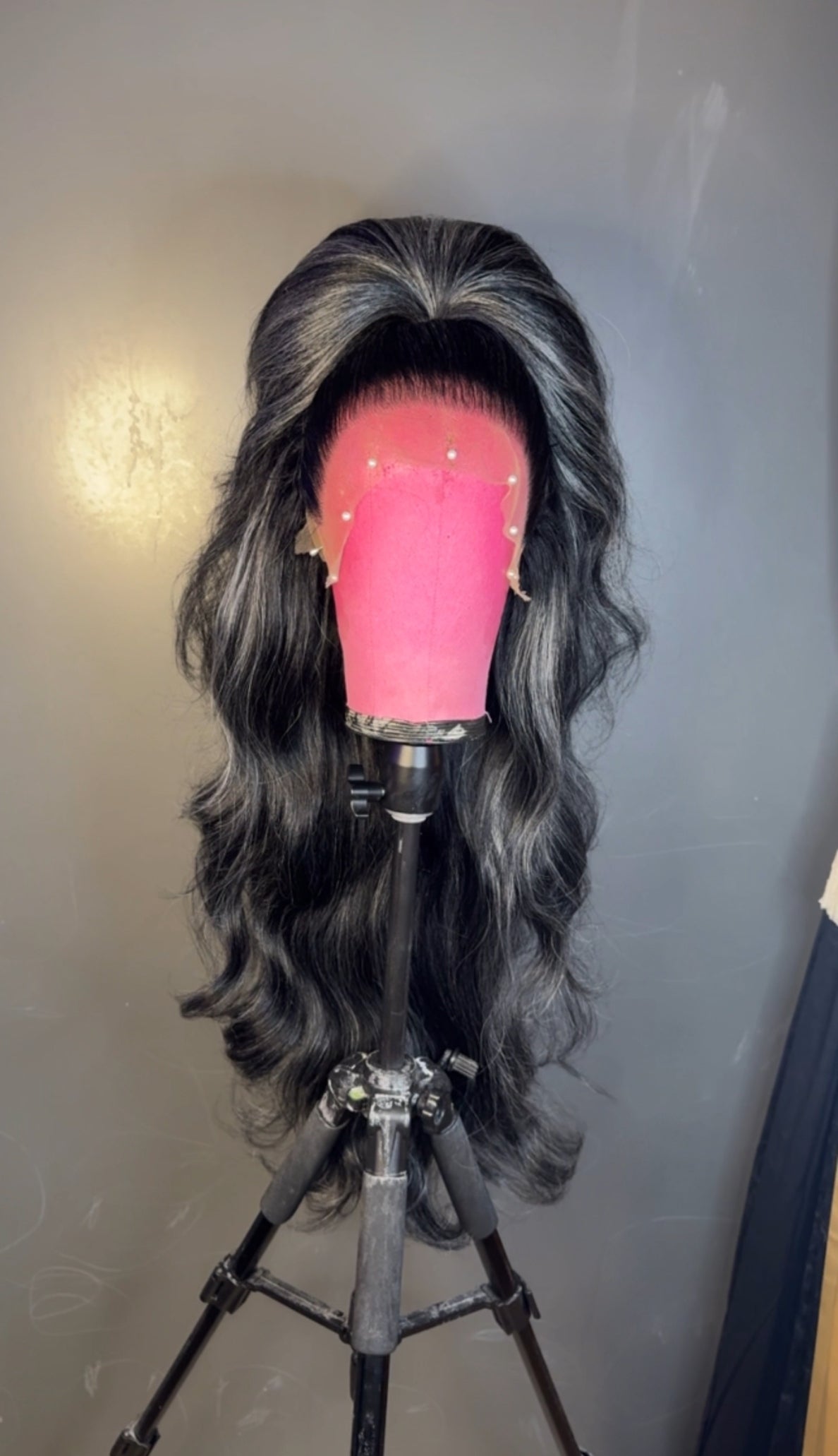 Salt n Pepper Half Up