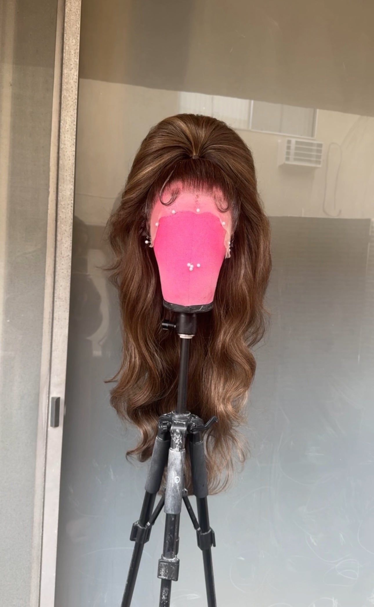 Brunette Half Up w/ Baby Hairs