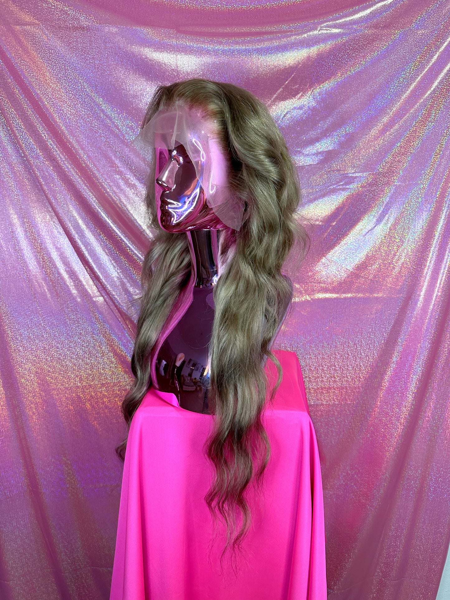 Human Hair Golden Ash Brown Lowlights