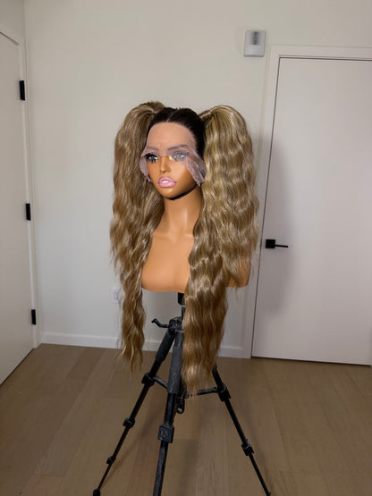 Rooted Brunette Pigtails