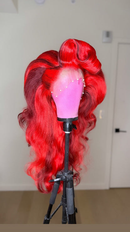 Crimson Doll Drag Wig