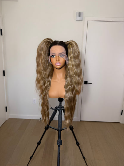 Rooted Brunette Pigtails