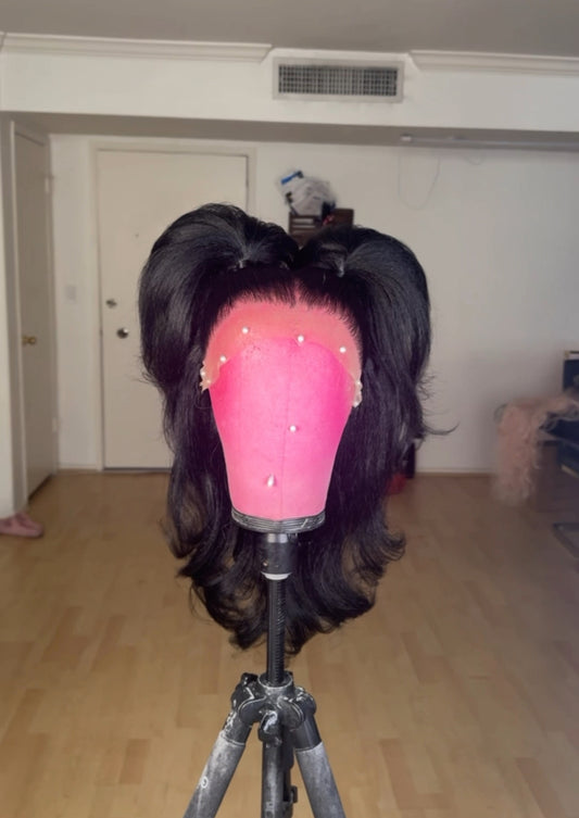 Cutesy Black Pigtails
