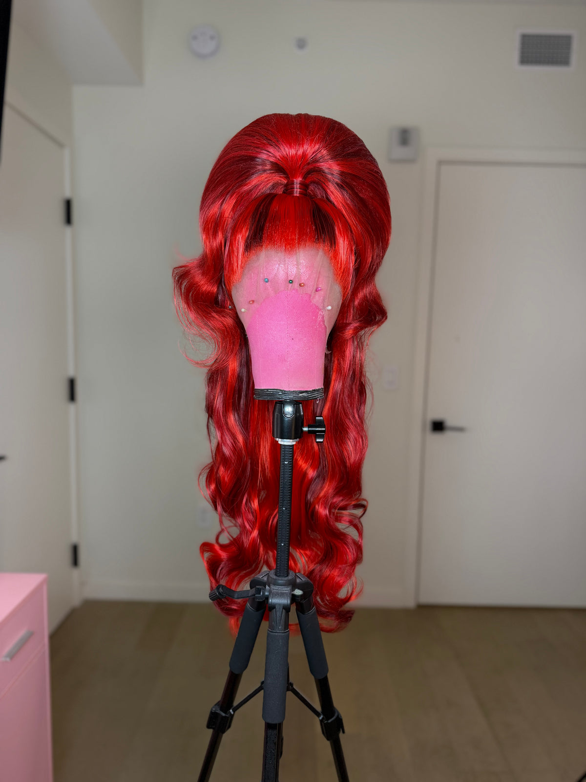 Crimson Doll Half Up