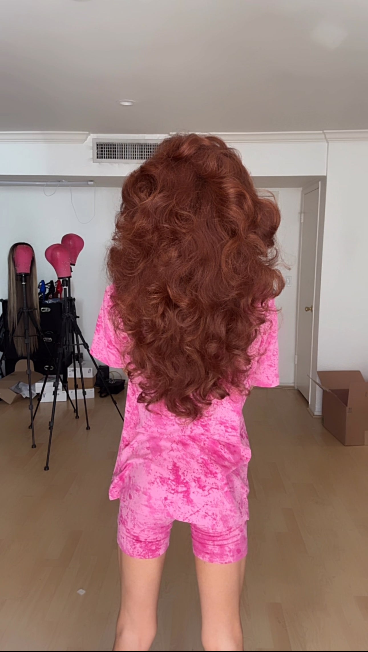 Big Auburn Dance Hair