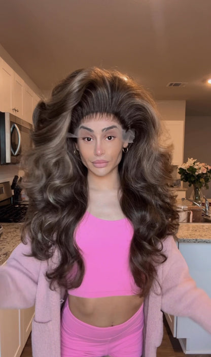 Brunette Double Dance Hair