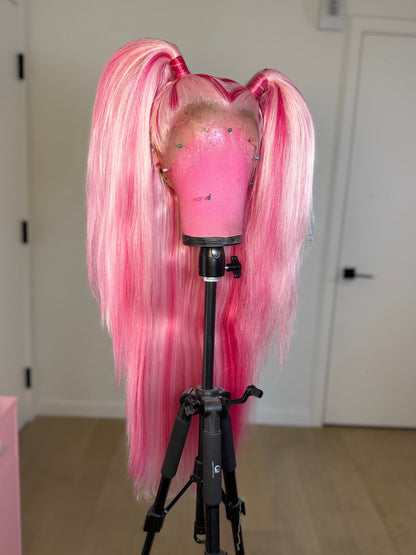 Pretty Pink Pigtails