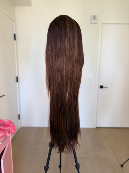 Brown Half Up