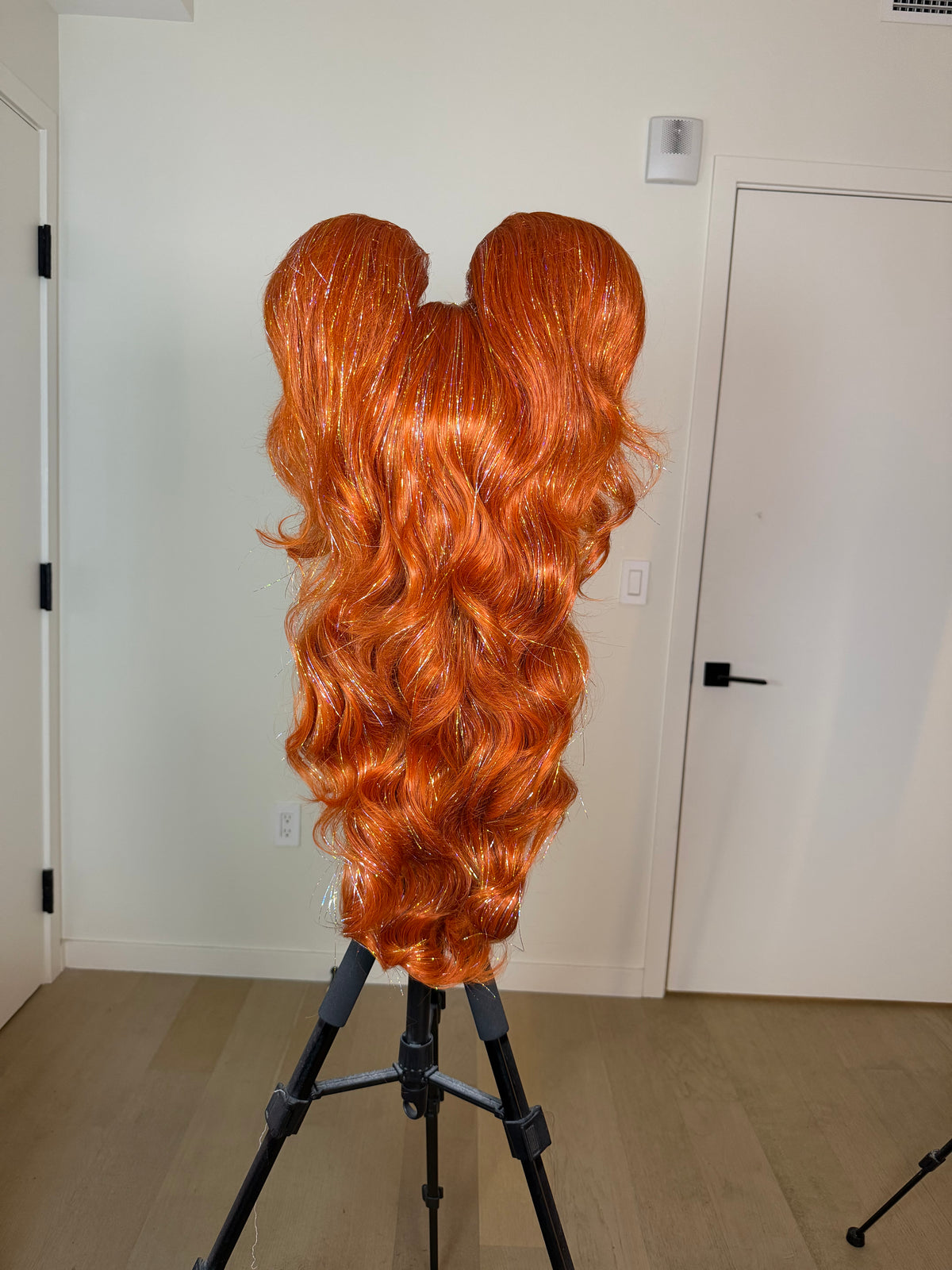 Ginger Tinsel Pigtails