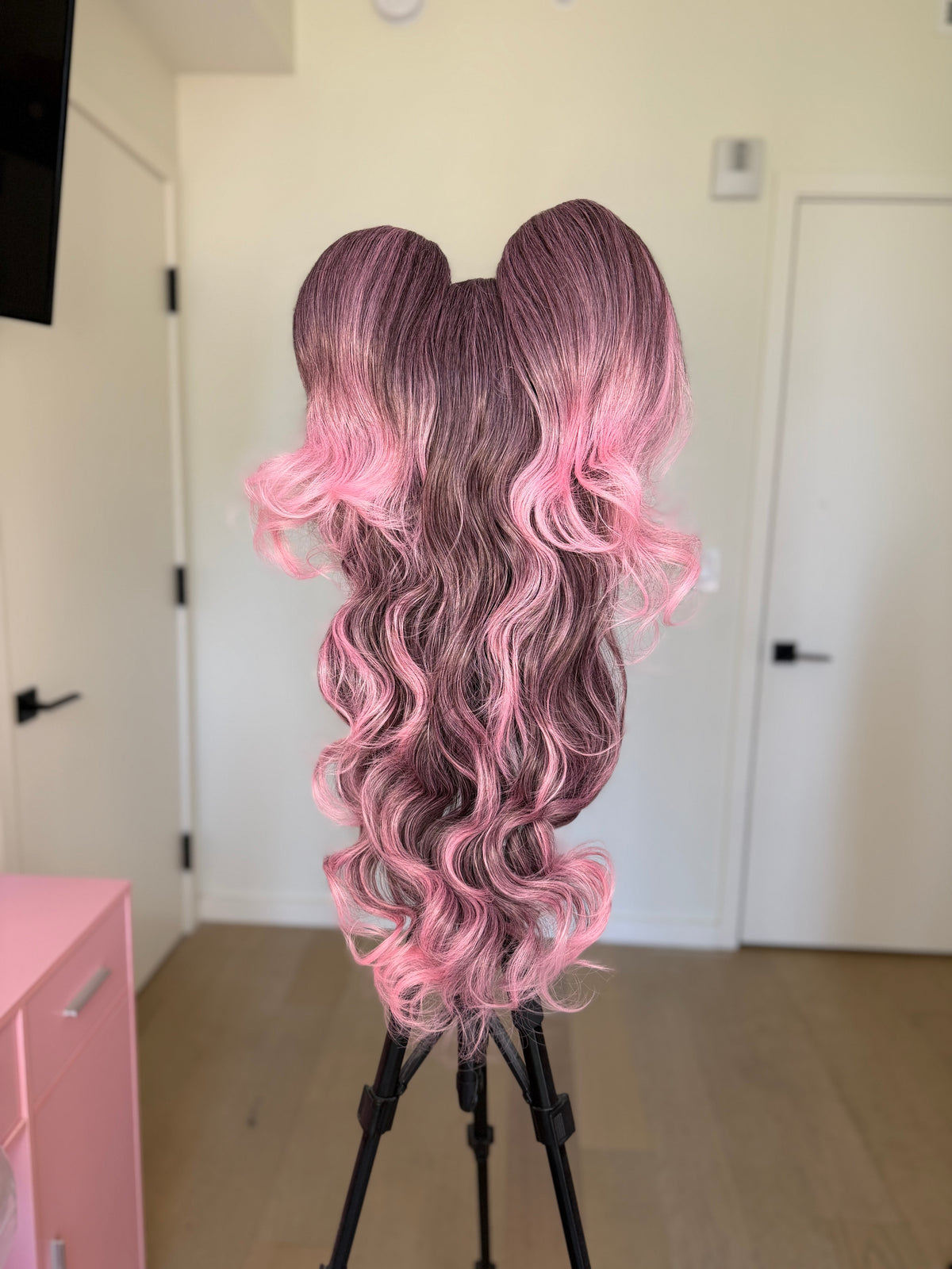 Ombré Pink Pigtails