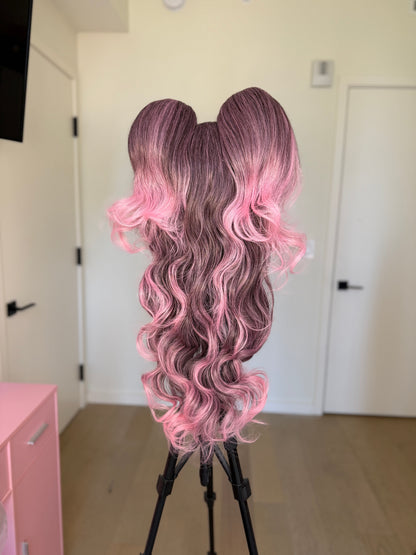 Ombré Pink Pigtails