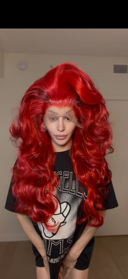 Crimson Doll Dance Hair