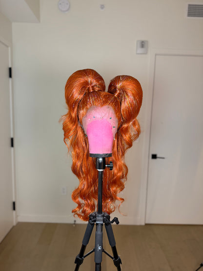 Ginger Tinsel Pigtails