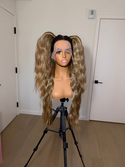 Rooted Brunette Pigtails