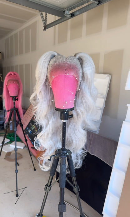 Platinum Silver Pigtails