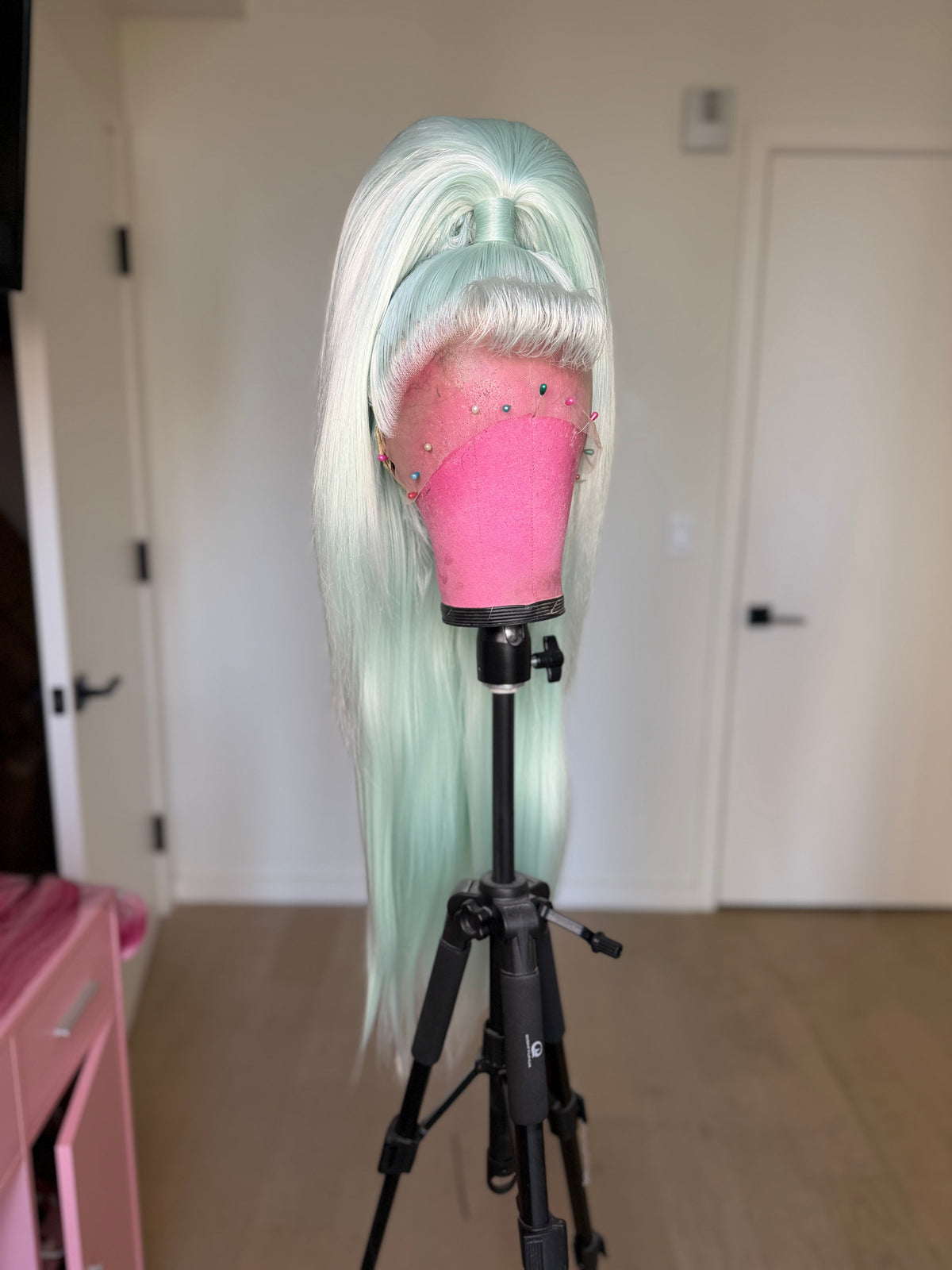 Minty Half Up