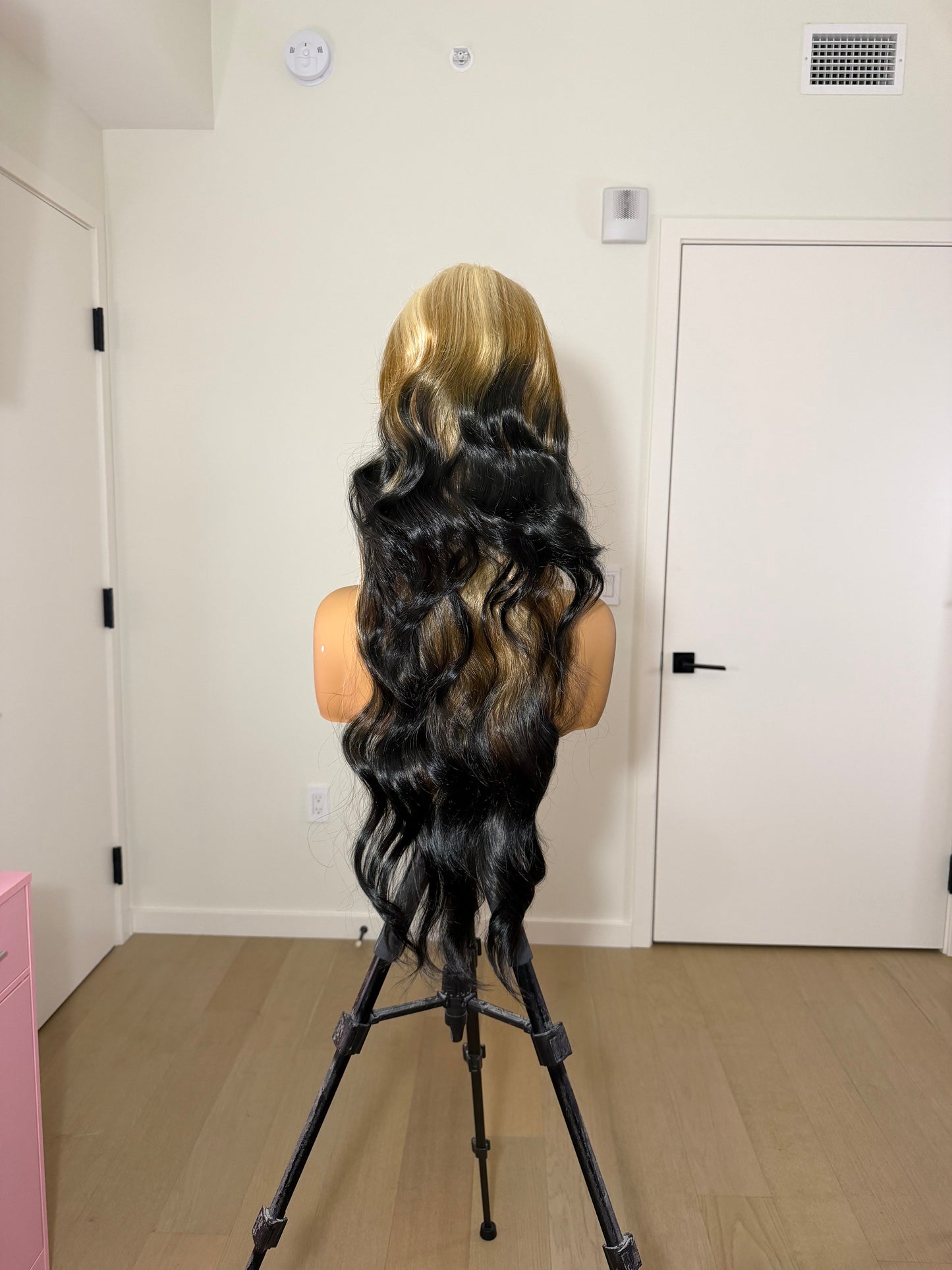 Reverse Ombré Half Up