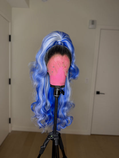 Blue Half Up