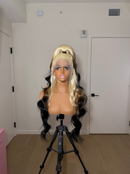 Reverse Ombré Half Up