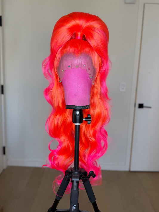 Neon Sorbet Half Up