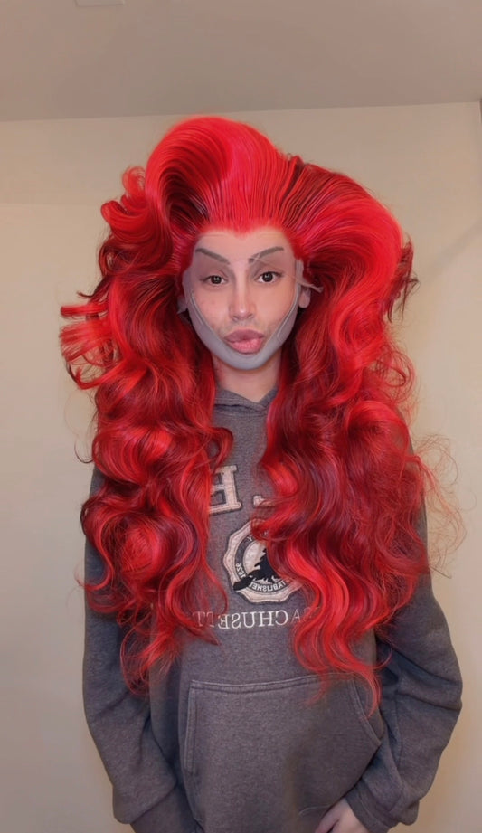 Crimson Doll Dance Hair