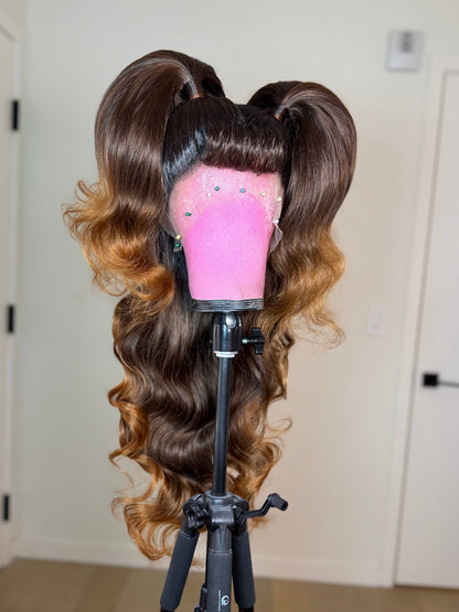 Bangin Brunette Pigtails