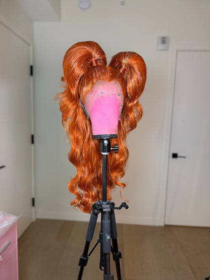 Ginger Tinsel Pigtails