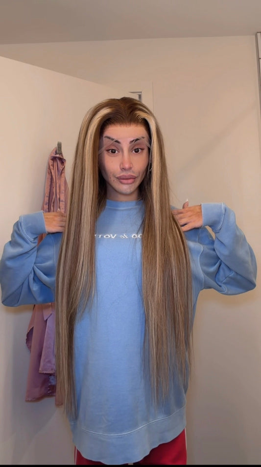 34” Highlight Human Hair