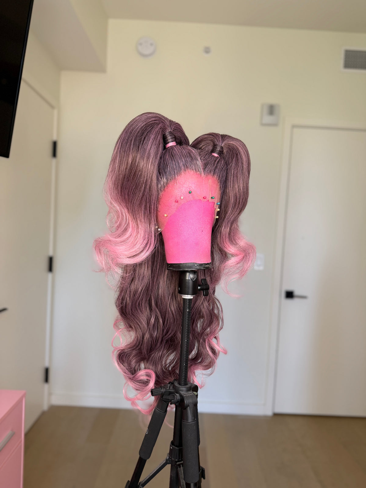 Ombré Pink Pigtails