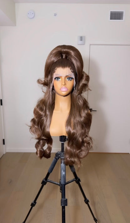 Cocoa Half Up w/ Bby Hairs