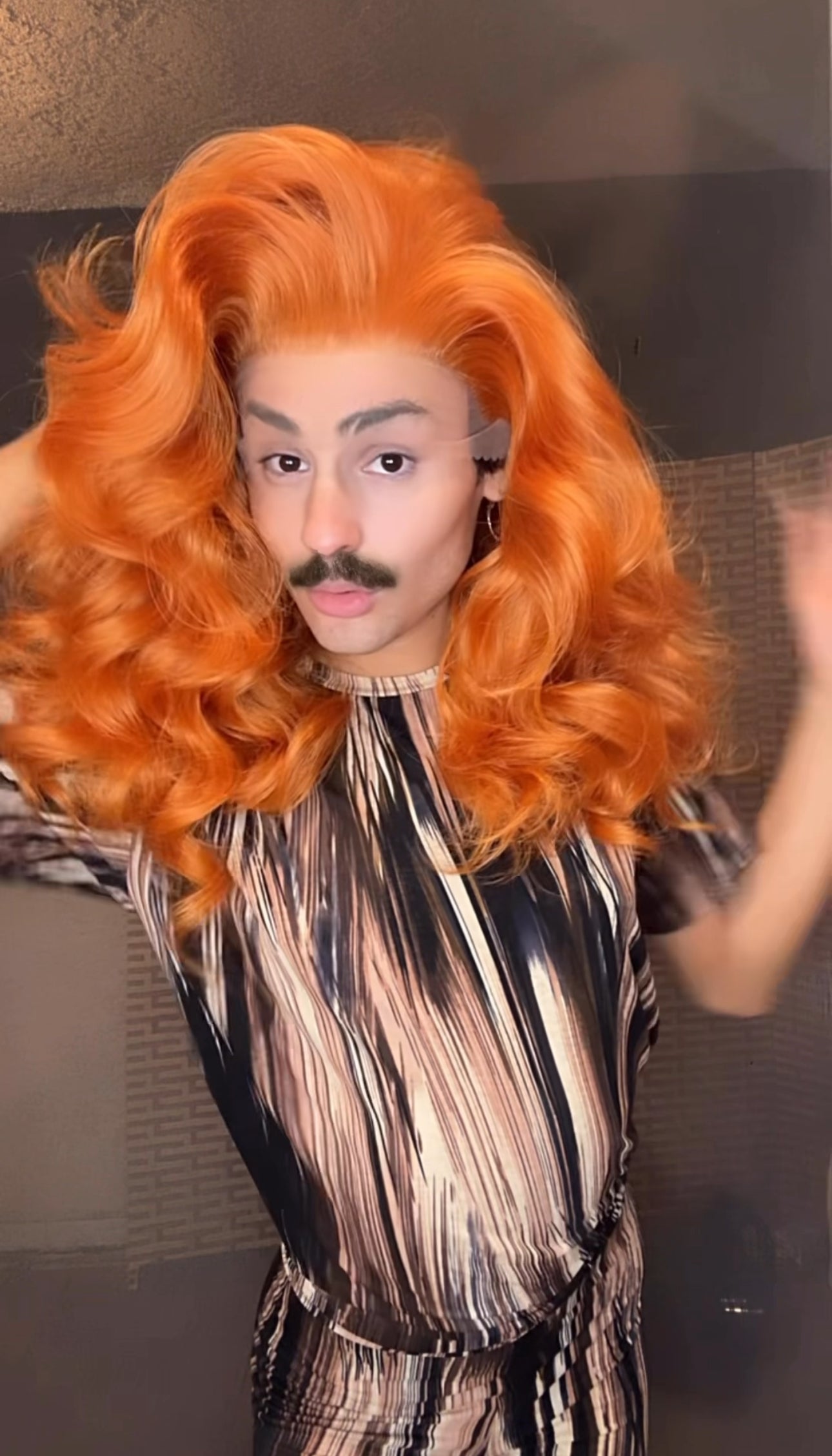 Orange Ginger Dance Hair