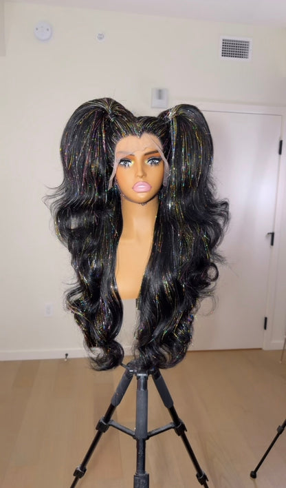Tinsel Pigtails