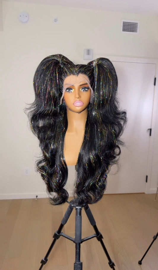 Tinsel Pigtails