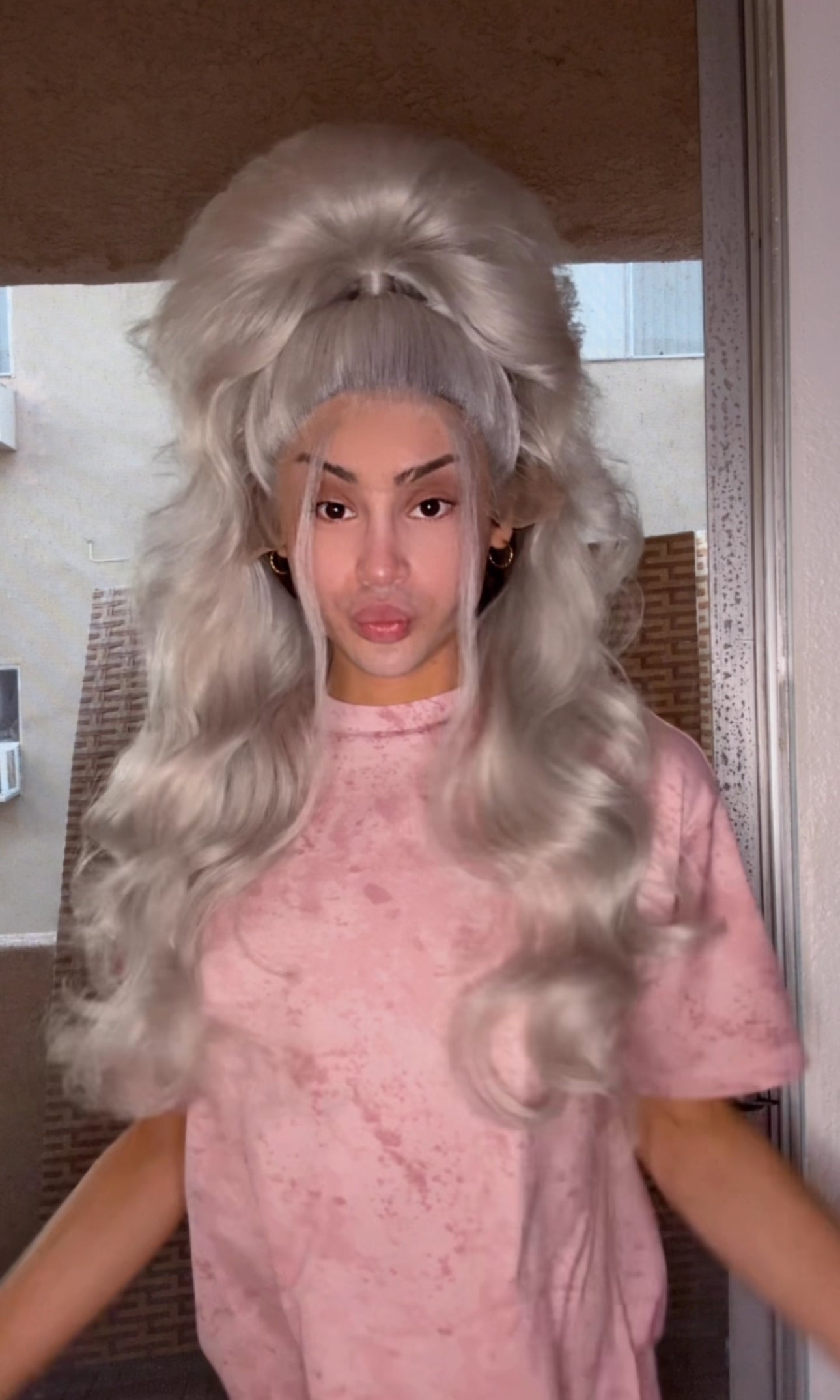Platinum Half Up Pony