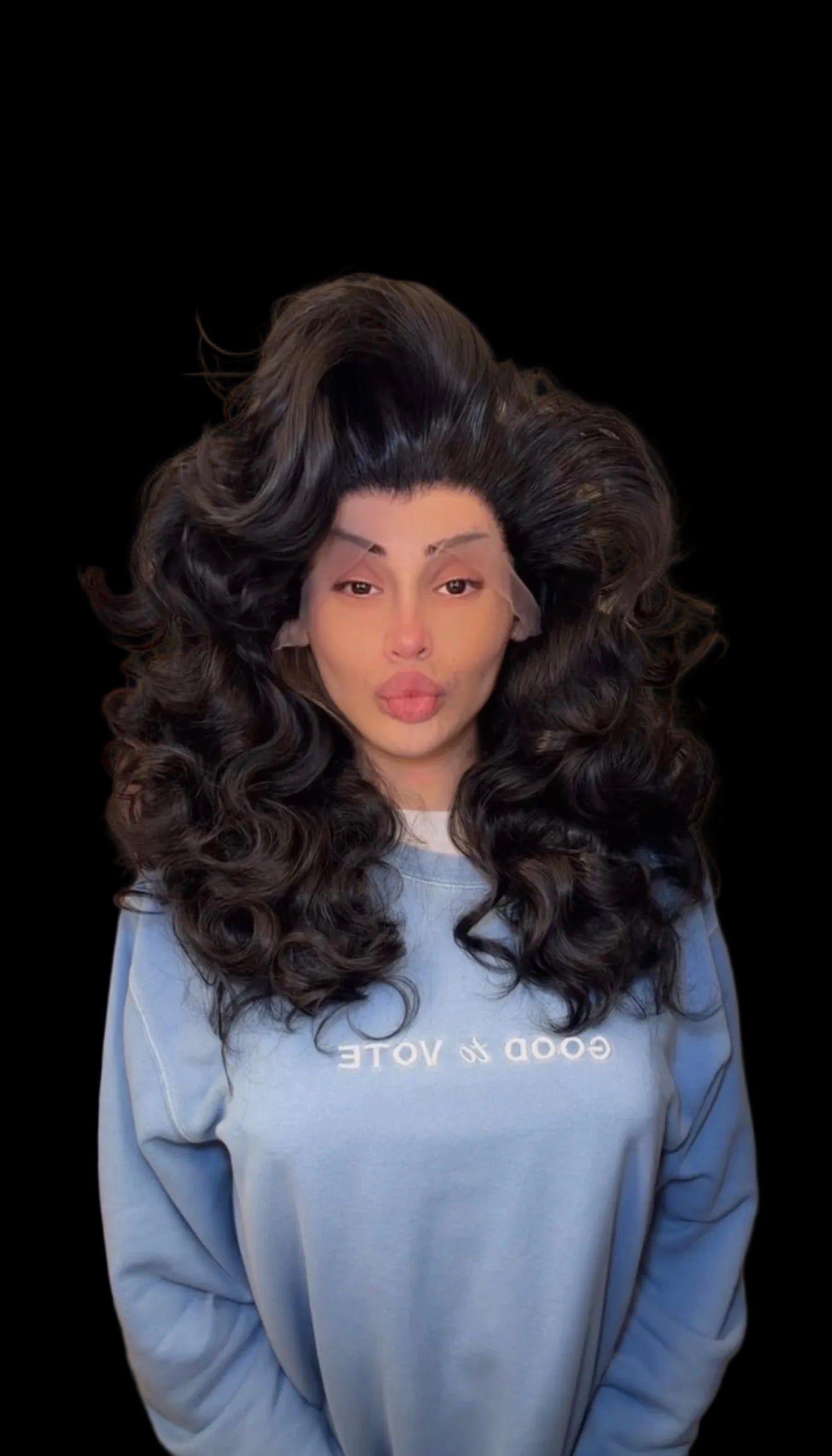 Black Dance Hair (Shorter)