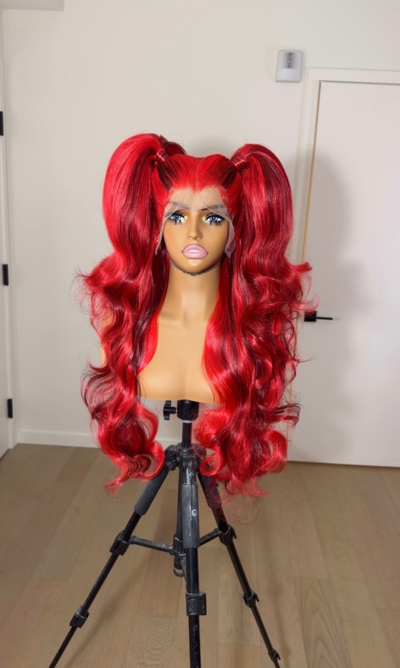 Crimson Pigtails (bby hairs)