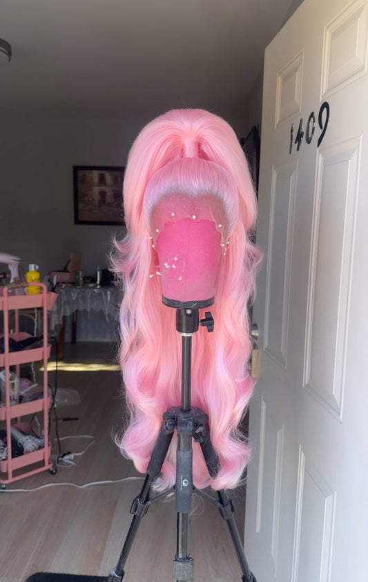 Bubble Gum Half Up