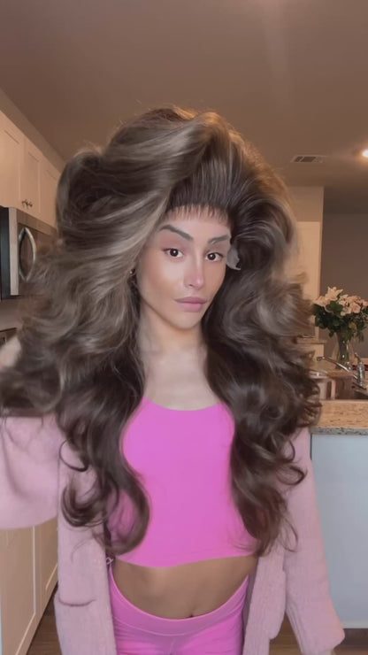 Brunette Double Dance Hair