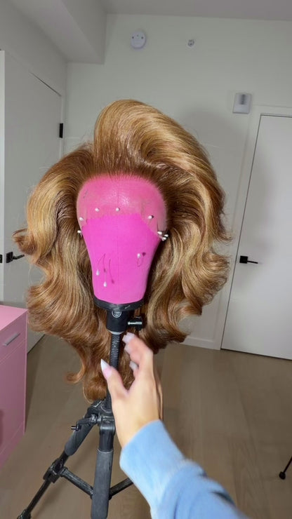 Honey Teased Dance Hair