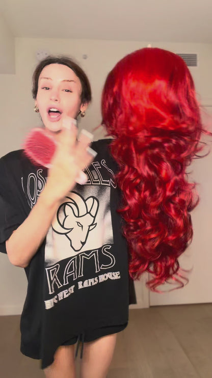 Crimson Doll Dance Hair