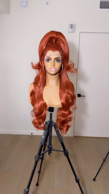 Ginger Half Up w/ Baby Hairs